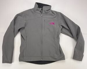 The North Face Calentito 2 Womens S Gray Pink WindWall Softshell Jacket